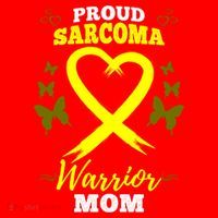 Proud Sarcoma Warrior Mom Sarcoma Awareness Bone Cancer Great Gift Santa Hat thumb 1