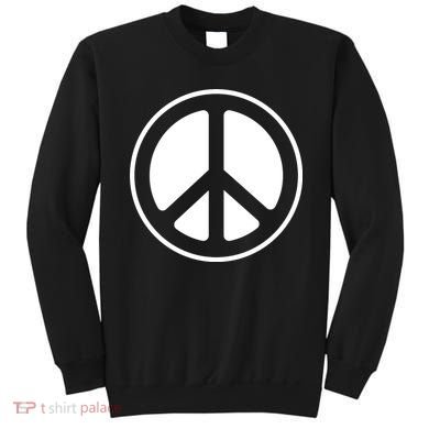 Peace Sign White Sweatshirt