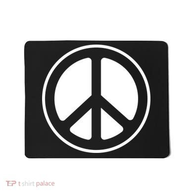 Peace Sign White Mousepad