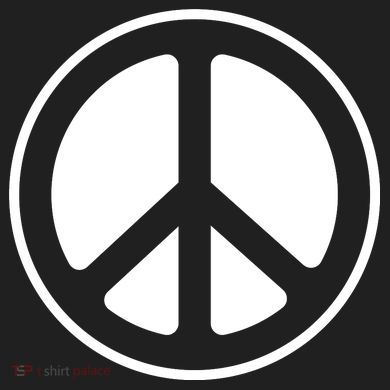 Peace Sign White Women's Cooling Performance Crew T-Shirt