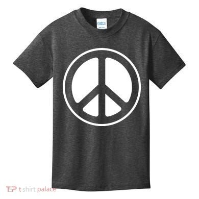 Peace Sign White Kids T-Shirt