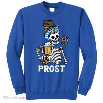Prost Skeleton Women Bavarian Octoberfest German Oktoberfest Sweatshirt