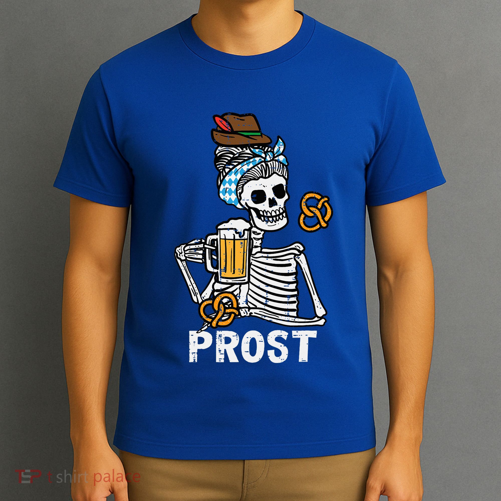 Prost Skeleton Women Bavarian Octoberfest German Oktoberfest T-Shirt