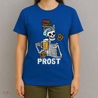 Prost Skeleton Women Bavarian Octoberfest German Oktoberfest T-Shirt thumb 4