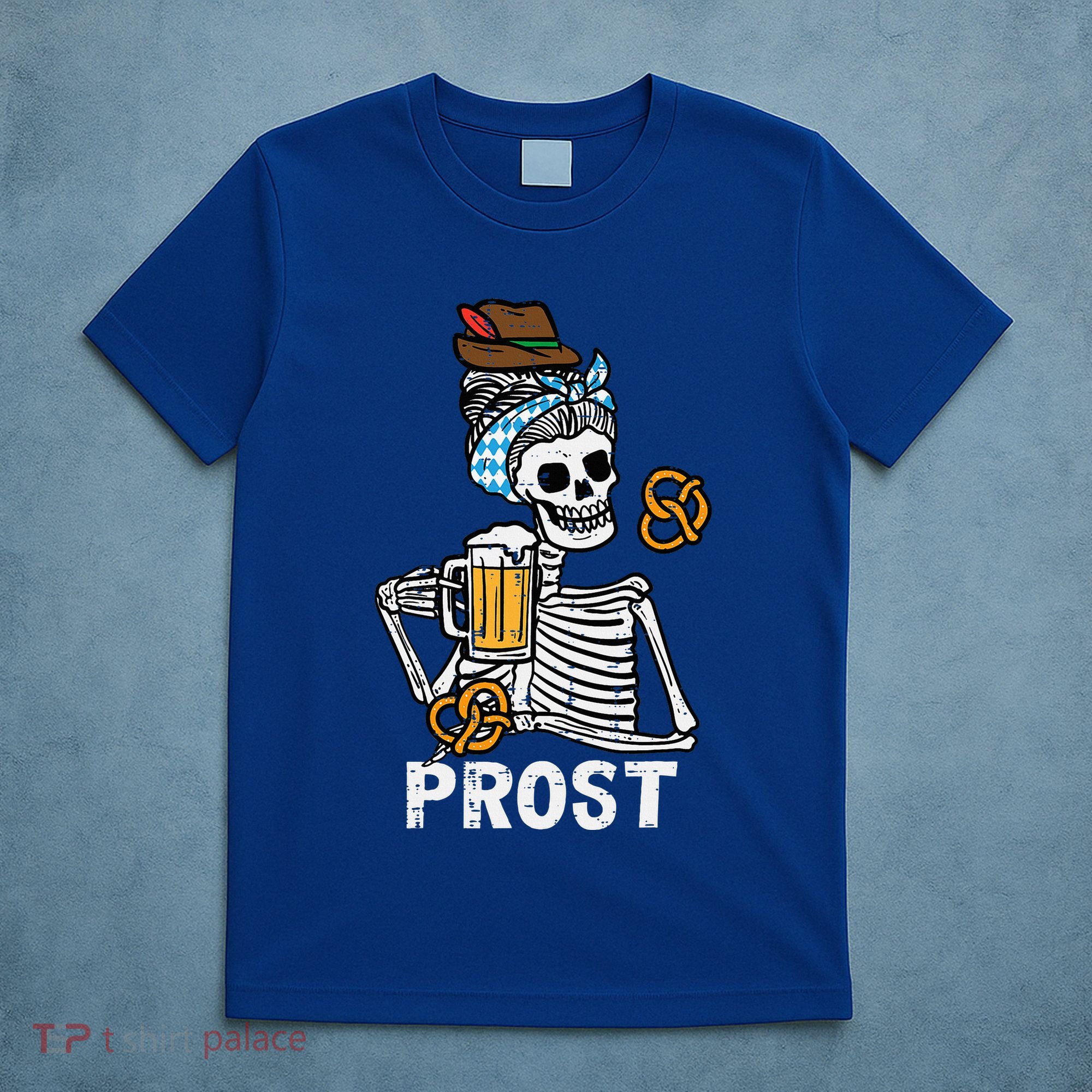 Prost Skeleton Women Bavarian Octoberfest German Oktoberfest T-Shirt