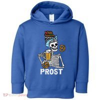 Prost Skeleton Women Bavarian Octoberfest German Oktoberfest Toddler Hoodie thumb 0