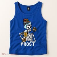 Prost Skeleton Women Bavarian Octoberfest German Oktoberfest Tank Top thumb 2