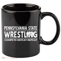 Pennsylvania State Wrestling Compete Defeat Repeat Gift 11oz C Handle Ceramic Mug thumb 0