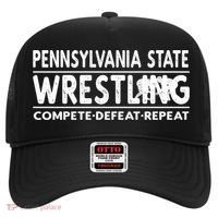 Pennsylvania State Wrestling Compete Defeat Repeat Gift Hat thumb 0