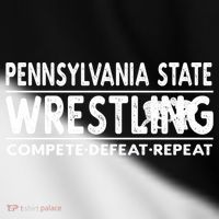 Pennsylvania State Wrestling Compete Defeat Repeat Gift Toddler Fine Jersey T-Shirt thumb 2