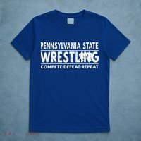 Pennsylvania State Wrestling Compete Defeat Repeat Gift T-Shirt thumb 5