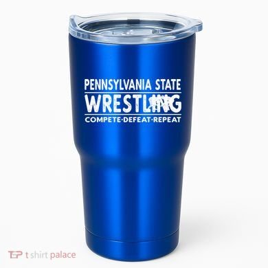 Pennsylvania State Wrestling Compete Defeat Repeat Gift Tumbler