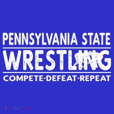 Pennsylvania State Wrestling Compete Defeat Repeat Gift Tall Hoodie