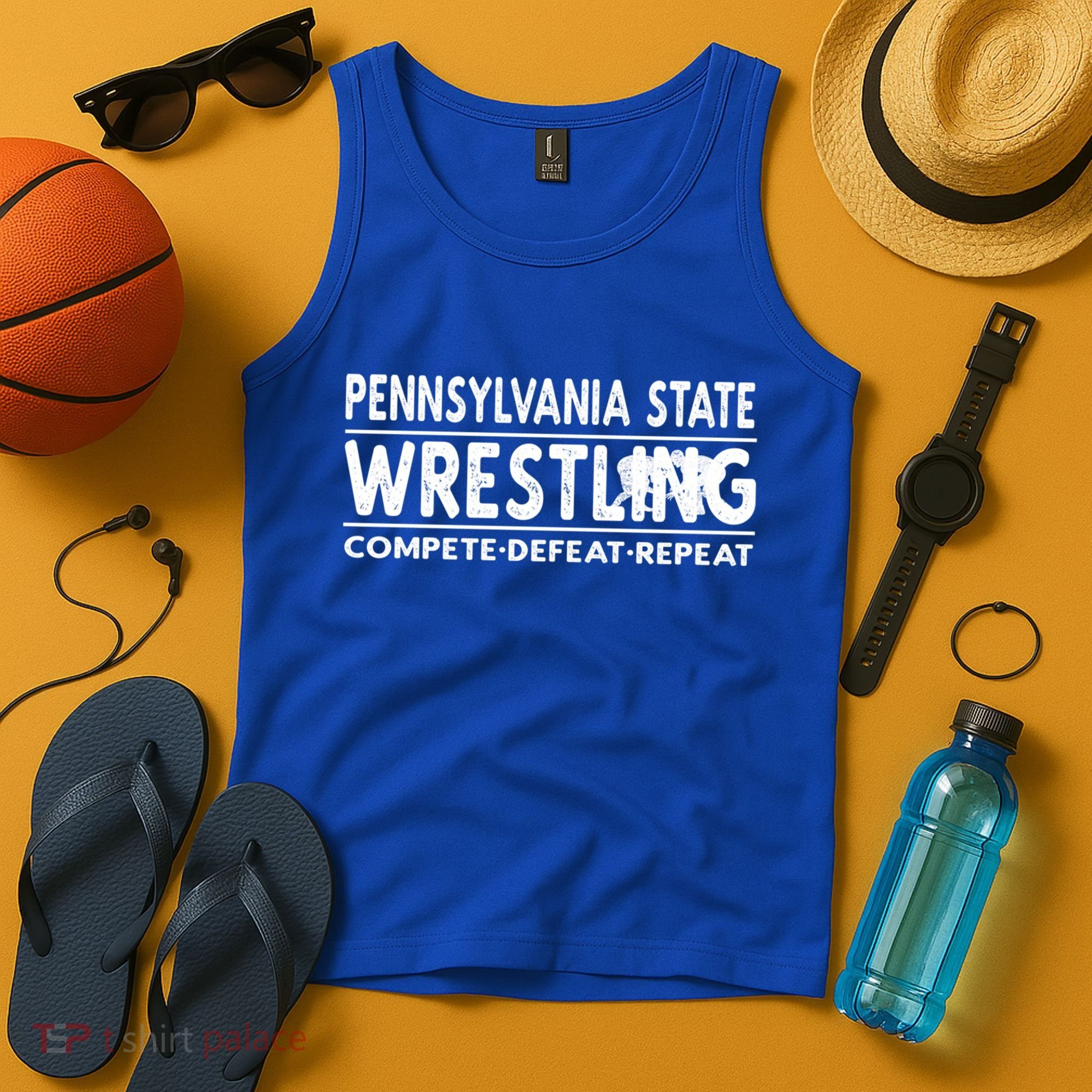 Pennsylvania State Wrestling Compete Defeat Repeat Gift Tank Top