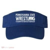 Pennsylvania State Wrestling Compete Defeat Repeat Gift Visor thumb 0