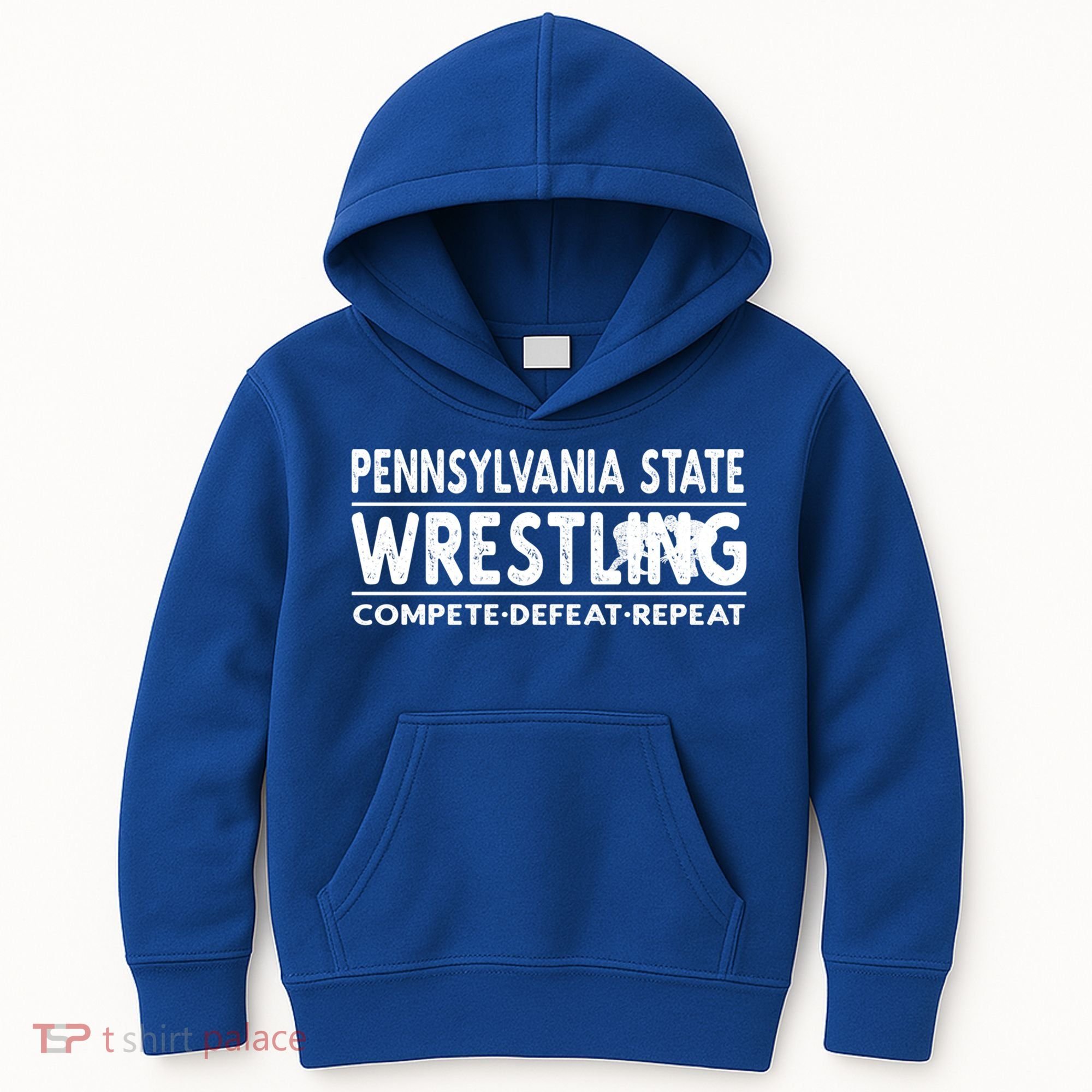 Pennsylvania State Wrestling Compete Defeat Repeat Gift Kids Hoodie