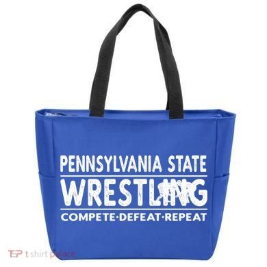Pennsylvania State Wrestling Compete Defeat Repeat Gift Tote Bag
