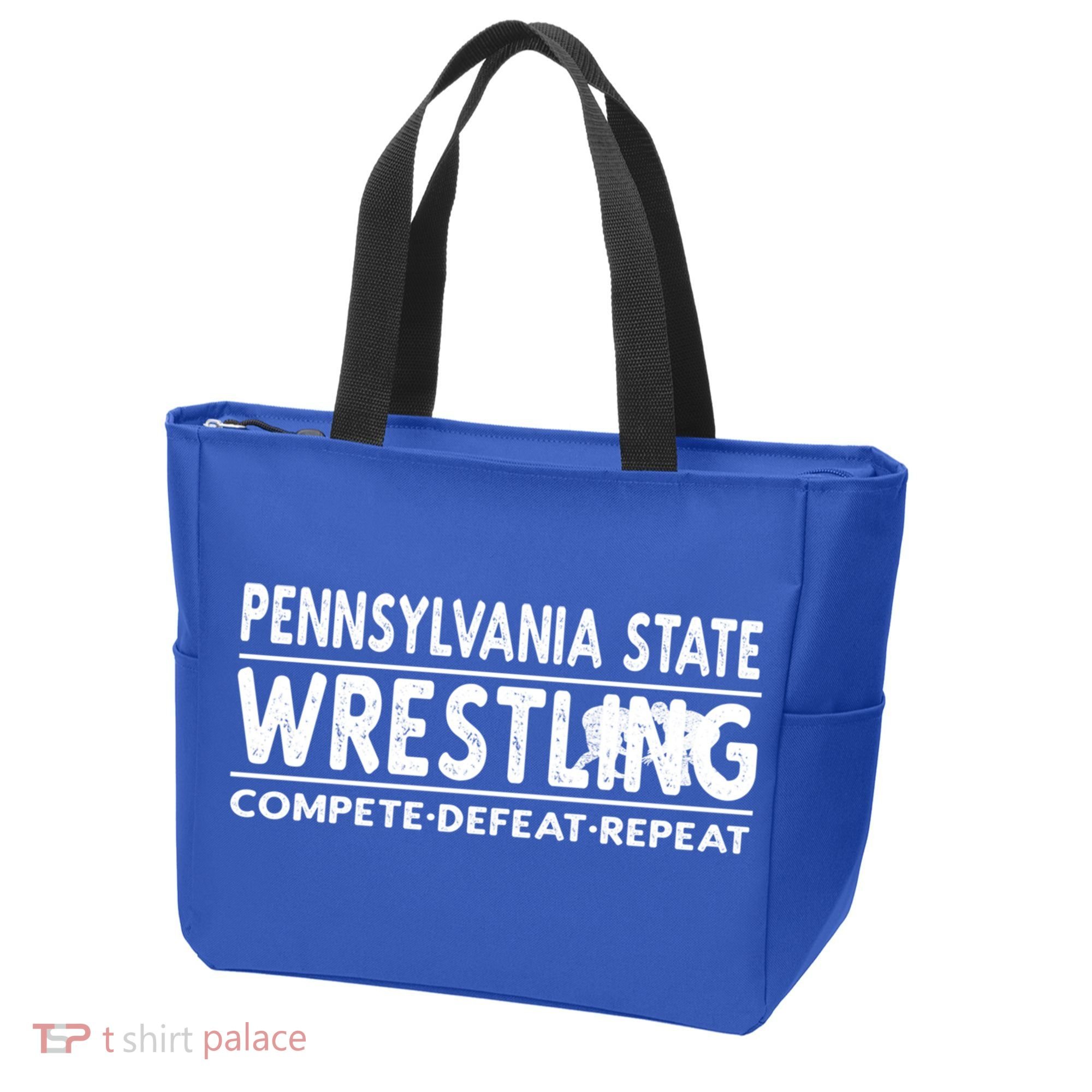 Pennsylvania State Wrestling Compete Defeat Repeat Gift Tote Bag
