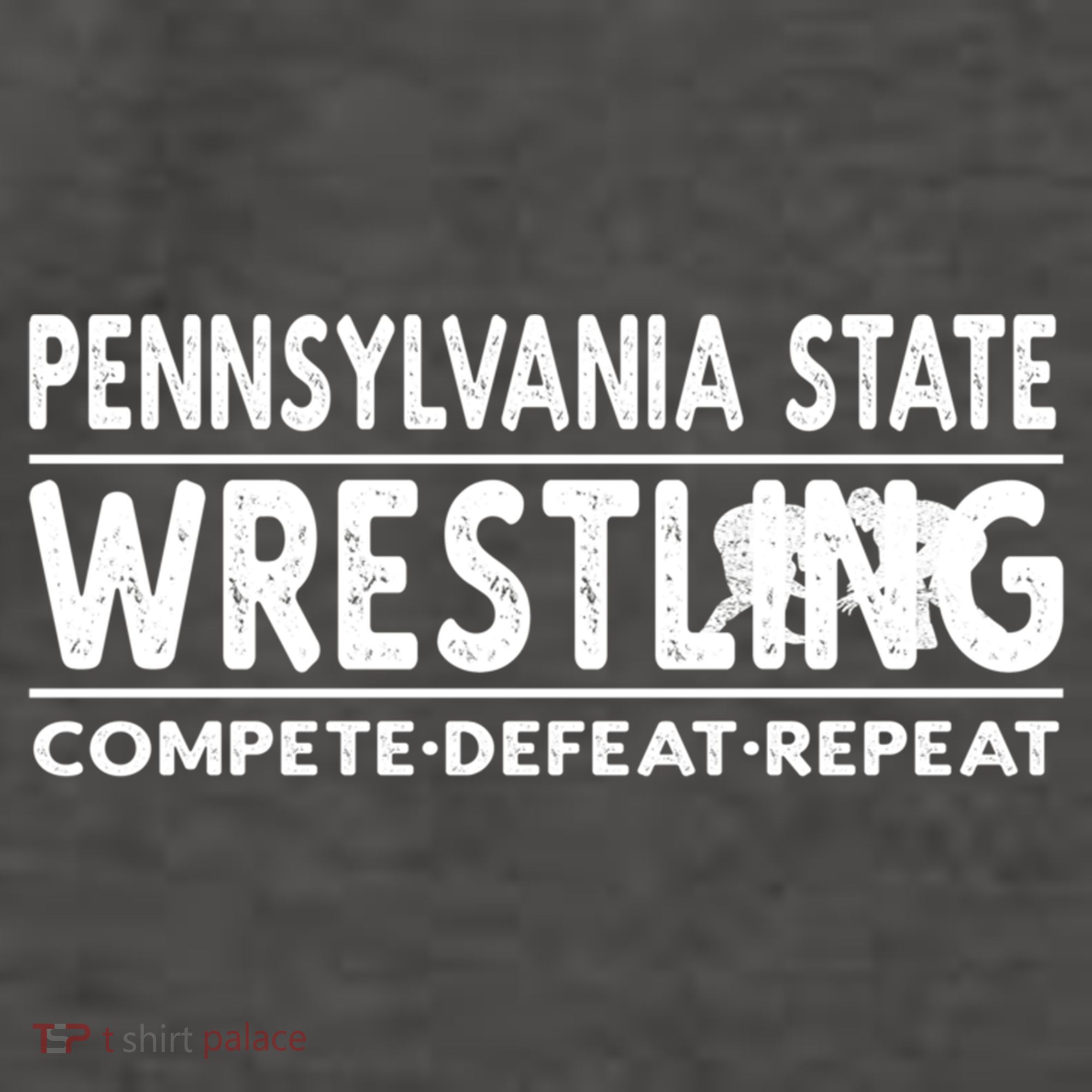 Pennsylvania State Wrestling Compete Defeat Repeat Gift Vector Backpack
