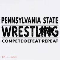 Pennsylvania State Wrestling Compete Defeat Repeat Gift Garment-Dyed Sweatshirt thumb 2