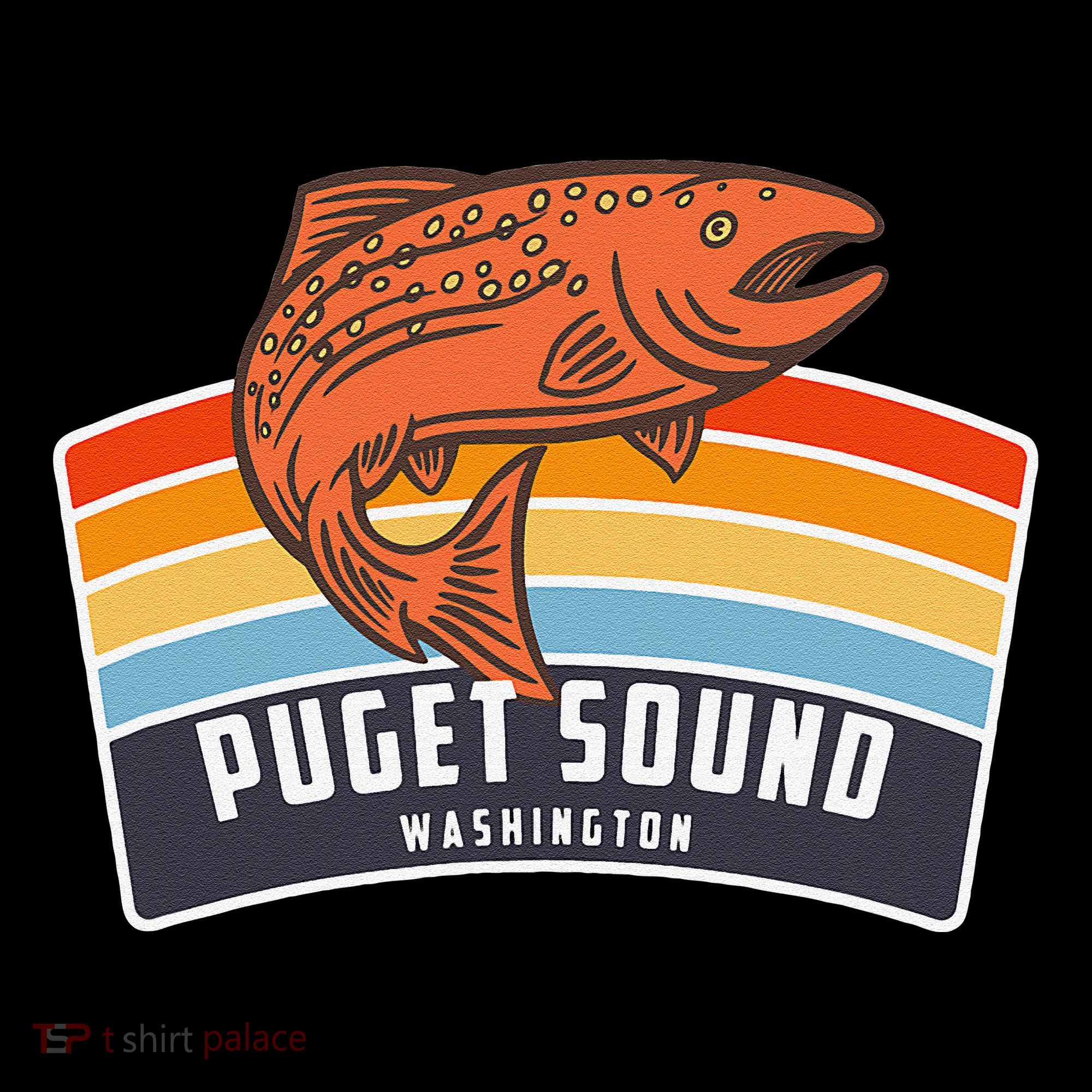 Puget Sound Washington Salmon Fishing Coffee Mug