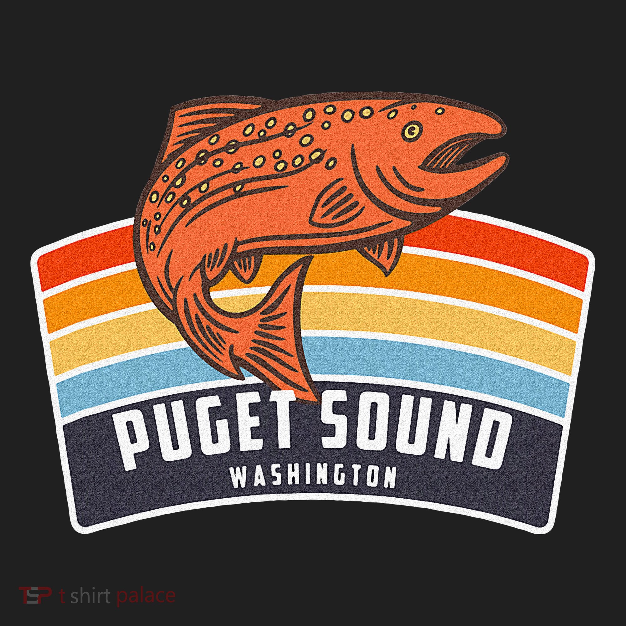 Puget Sound Washington Salmon Fishing Tumbler