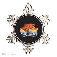 Puget Sound Washington Salmon Fishing Ornament thumb 0