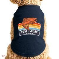 Puget Sound Washington Salmon Fishing Doggie Tank thumb 0