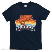 Puget Sound Washington Salmon Fishing T-Shirt thumb 0