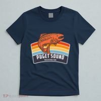 Puget Sound Washington Salmon Fishing T-Shirt thumb 5