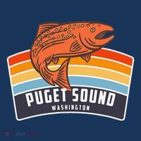 Puget Sound Washington Salmon Fishing Women's Hoodie thumb 2