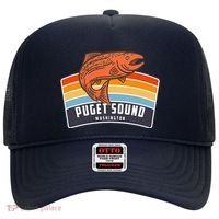 Puget Sound Washington Salmon Fishing Hat thumb 0
