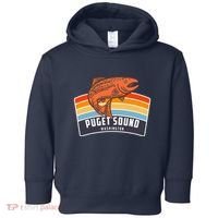 Puget Sound Washington Salmon Fishing Toddler Hoodie thumb 0