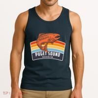 Puget Sound Washington Salmon Fishing Tank Top thumb 3