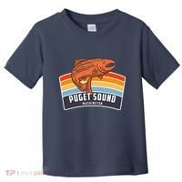 Puget Sound Washington Salmon Fishing Toddler T-Shirt thumb 0