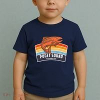 Puget Sound Washington Salmon Fishing Toddler T-Shirt thumb 2