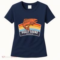 Puget Sound Washington Salmon Fishing Women's T-Shirt thumb 0