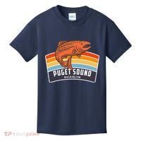Puget Sound Washington Salmon Fishing Kids T-Shirt thumb 0