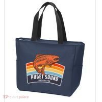 Puget Sound Washington Salmon Fishing Tote Bag thumb 3