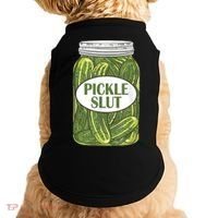 Pickle Slut Who Loves Pickles Doggie Tank thumb 0