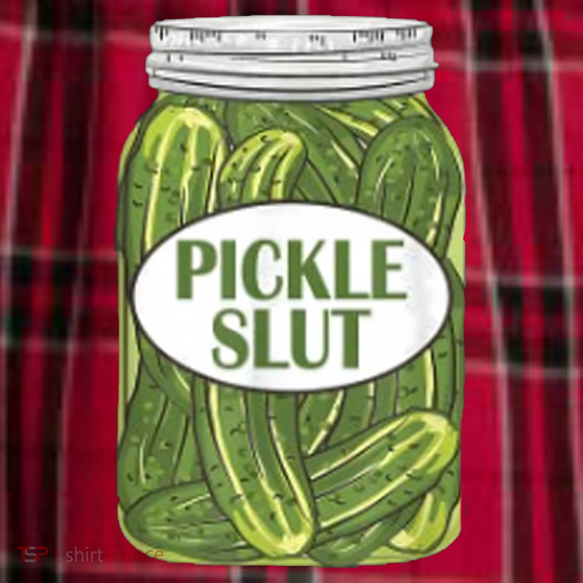 Pickle Slut Who Loves Pickles Men's Flannel Plaid Pajama Pants