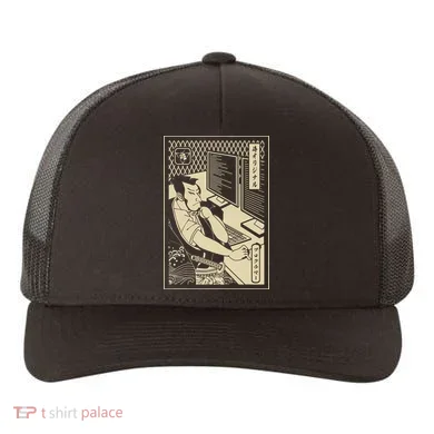 Programmer Samurai Warrior Computer Developer Samurai Yupoong Adult 5-Panel Trucker Hat