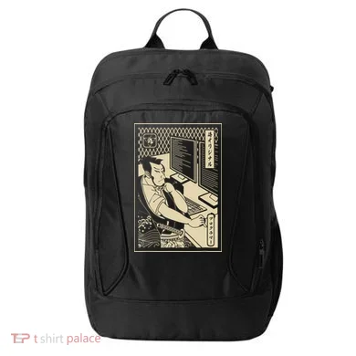 Programmer Samurai Warrior Computer Developer Samurai City Backpack