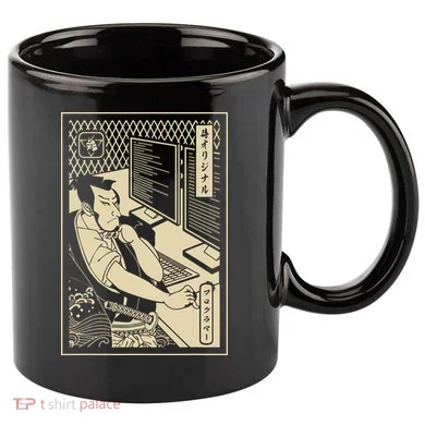 Programmer Samurai Warrior Computer Developer Samurai 11oz C Handle Ceramic Mug