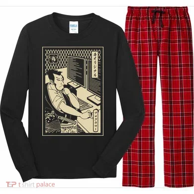 Programmer Samurai Warrior Computer Developer Samurai Long Sleeve Pajama Set