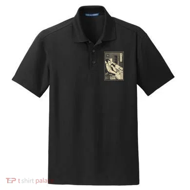 Programmer Samurai Warrior Computer Developer Samurai Dry Zone Grid Polo