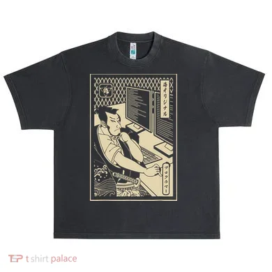 Programmer Samurai Warrior Computer Developer Samurai Urban Oversized Heavyweight T-Shirt