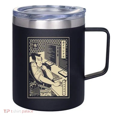 Programmer Samurai Warrior Computer Developer Samurai 12oz Stainless Steel Coffee Mug