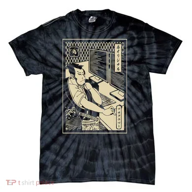 Programmer Samurai Warrior Computer Developer Samurai Tie-Dye T-Shirt