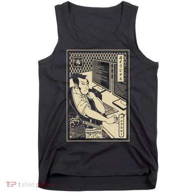 Programmer Samurai Warrior Computer Developer Samurai Tank Top
